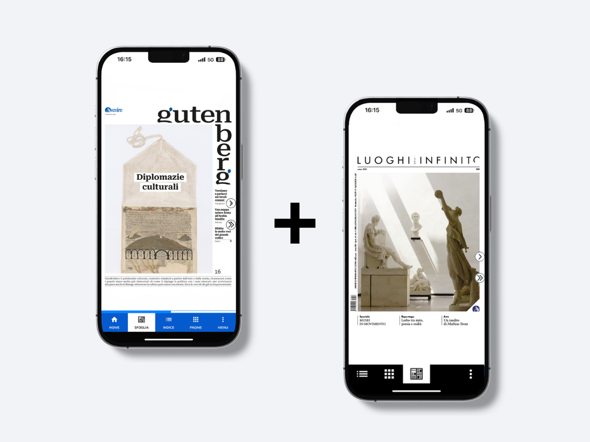 Gutenberg con Avvenire + Luoghi dell'Infinito digitale